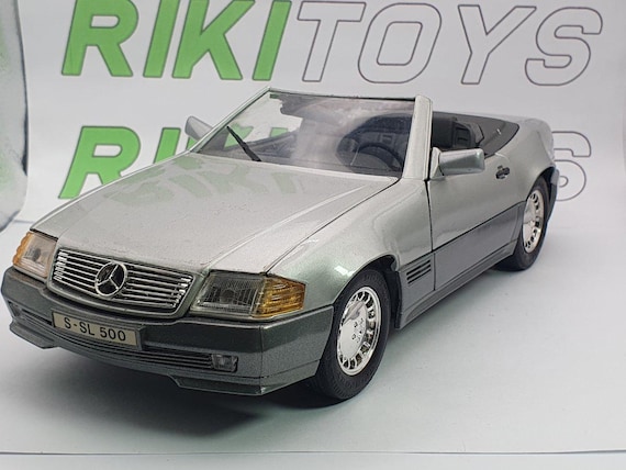 Mercedes Benz 500 SL Maisto 1/18 Silver 1989 - Etsy