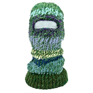 Grüne Ski Maske