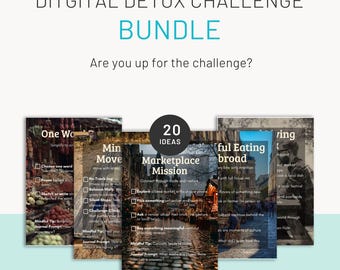 Digital Detox Challenge: 20 Screen-Free Activities - Travel Wellness (PDF Printable)