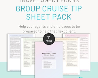 Group Cruise Planning Forms, Travel Agent Tip Sheets, Advisor Resource (PDF)