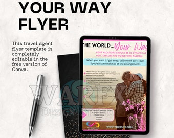Travel Agent Flyer Template: Customizable LGBT Cruise Design (Canva Editable)
