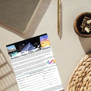 Formulario de agente de viajes / Reserva a bordo / Crucero / Vacaciones / Editable / Plantilla de Canva / Agente de viajes / Reutilizable / Personalizable