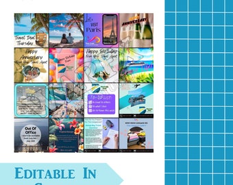Canva Social Media Templates: Customizable Engagement Posts (Digital Download)