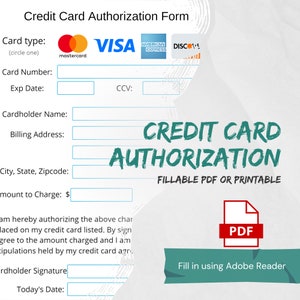 Formulaire d'autorisation de carte de crédit simple v2 | Agence de voyages | Commerce de détail | Autorisation | PDF | Numérique | Télécharger | Imprimable