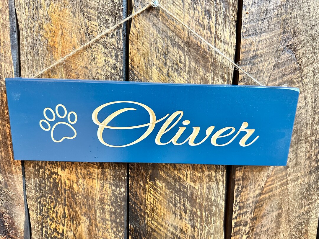 Dog Name Sign Personalized Dog Sign Personalized Crate Sign Custom Pet