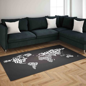Tapis de chambre à coucher, tapis de salon, tapis pour porte d'entrée, tapis carte du monde moderne, tapis carte, tapis d'appoint, marchepied, tapis de bureau, tapis carte moderne, tapis personnalisés,