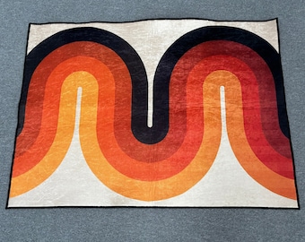 Scandinavian Style Rug, Boho Rugs, Mid Century Rug, Modern Rugs, 3D Printeds Rug, Gift For Her, Gift For The Home, Bathroom Rug, Soft Rug,
