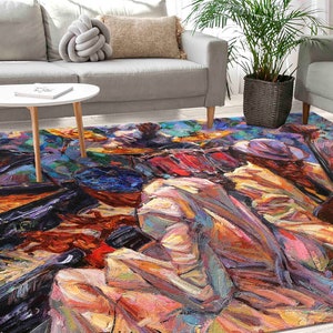 Entry Rugs, Piano Rugs, African Rug, Jazz Musicians Painting Rug, Outdoor Rugs, Jazz Rugs, Salon Rugs, Luxury Rug, Saloon Rugs,