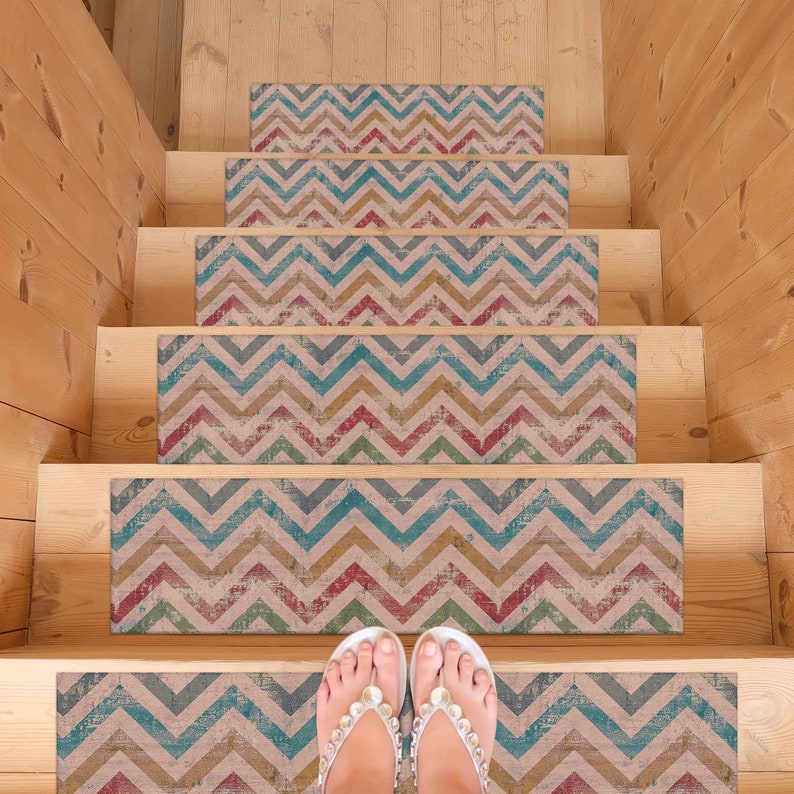 Geometric Pattern Rug, Boho Rug, Bohemian Rug, Modern Rug, Stair Rugs, 3D Printeds Rug, Stair Treads Rug, Decorative Rug, Dining Room Rug, image 2