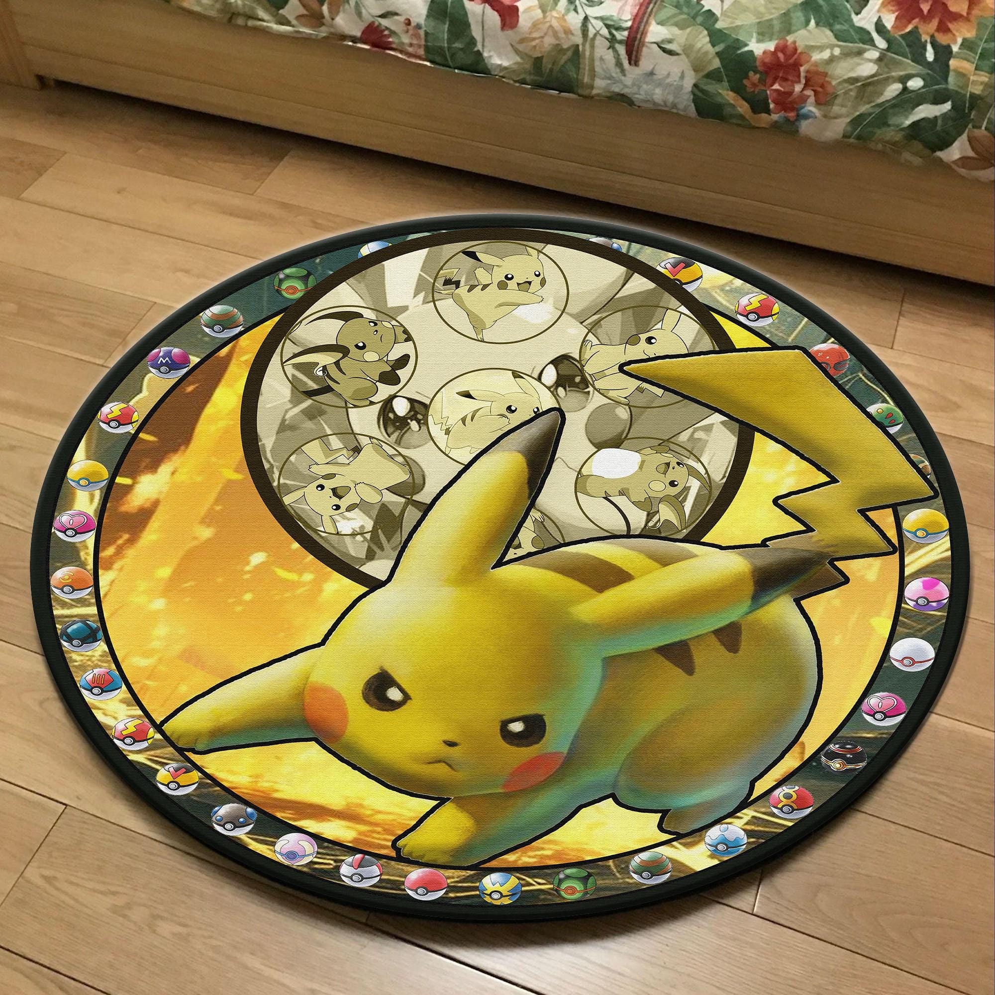 希少！アメリカ雑貨 ラグ ポケットモンスター ポケモン ピカチュウ なみのり 希少！アメリカ雑貨 ラグ ポケットモンスター ポケモン ピカチュウ な