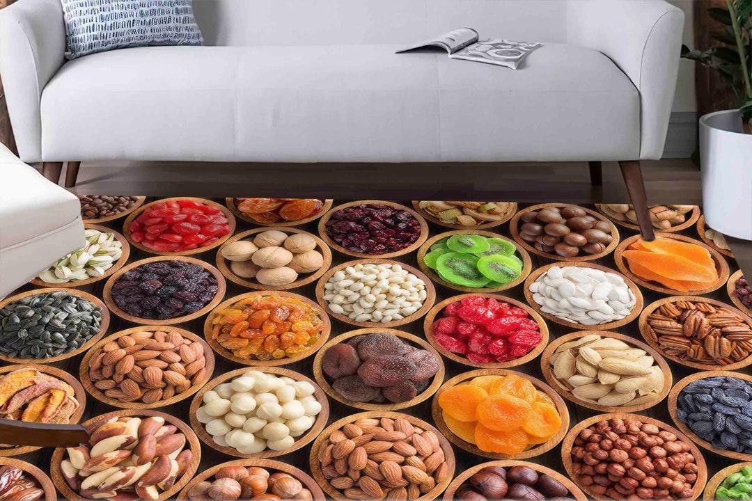 Food On Rug Colorful Foods Rugs, Spices Rugs, Foods Rugs, Modern Rug, Personalized ...