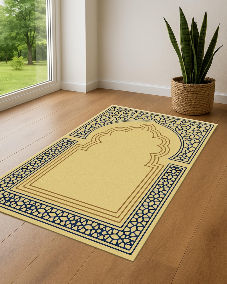 Islamioc Rugs Janamaz, Middle Eastern Design Sejadah, Islamic Gift for Ramadan Kareem ...
