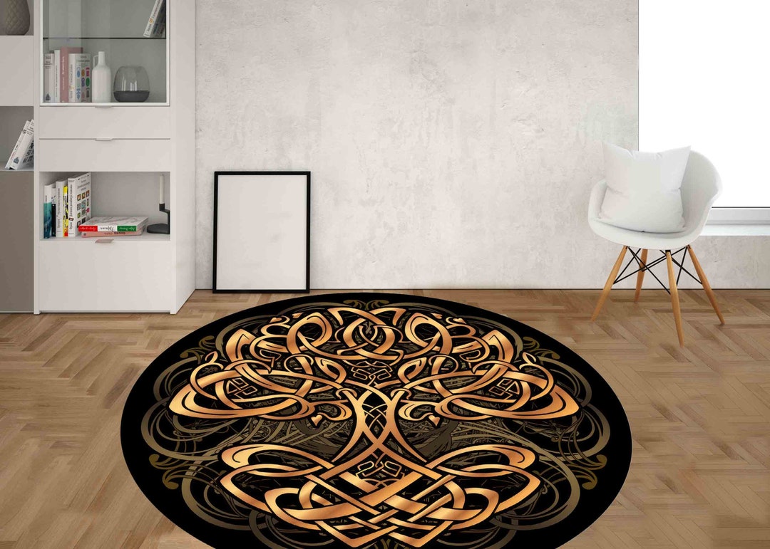 Tree of Life Rugs, Trendy Rugs, Circle Rugs, Modern Rug, Housewarming ...