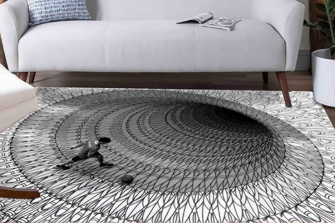 Optical Illusion Rug, 3D Effect Rug, Abstract Rugs, Modern Rugs, Soft ...