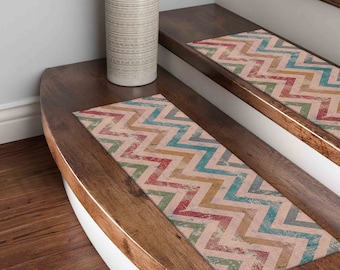 Geometric Pattern Rug, Boho Rug, Bohemian Rug, Modern Rug, Stair Rugs, 3D Printeds Rug, Stair Treads Rug, Decorative Rug, Dining Room Rug,