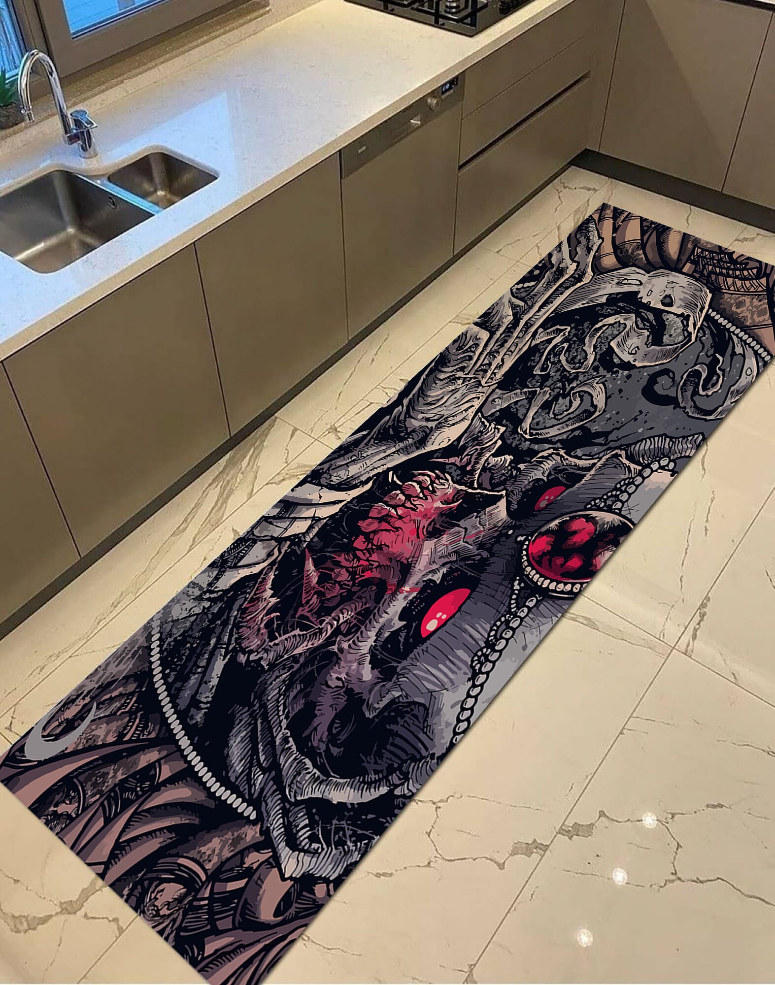 Satanic Rugs, Bathroom Rug, Entryway Rug, Small Rug, Kitchen Rugs ...
