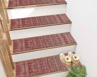 Step Rug, Red Rug, Flowers Rug, Kilim Design Rug, Modern Rug, Popular Rug, Decorative Rug, Gift Rugs, Large Rug, Personalized Rug, Cool Rugs