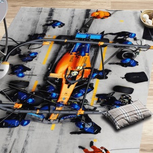Norris Mclaren F1 Rugs, Formula 1 Rugs, Man Cave Rugs, Car Rug, Home Decor Rug, Colorful Rug, Entry Rug, Non Slip Rug, Personalized Gifts,