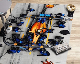 Norris Mclaren F1 Rugs, Formula 1 Rugs, Man Cave Rugs, Car Rug, Home Decor Rug, Colorful Rug, Entry Rug, Non Slip Rug, Personalized Gifts,