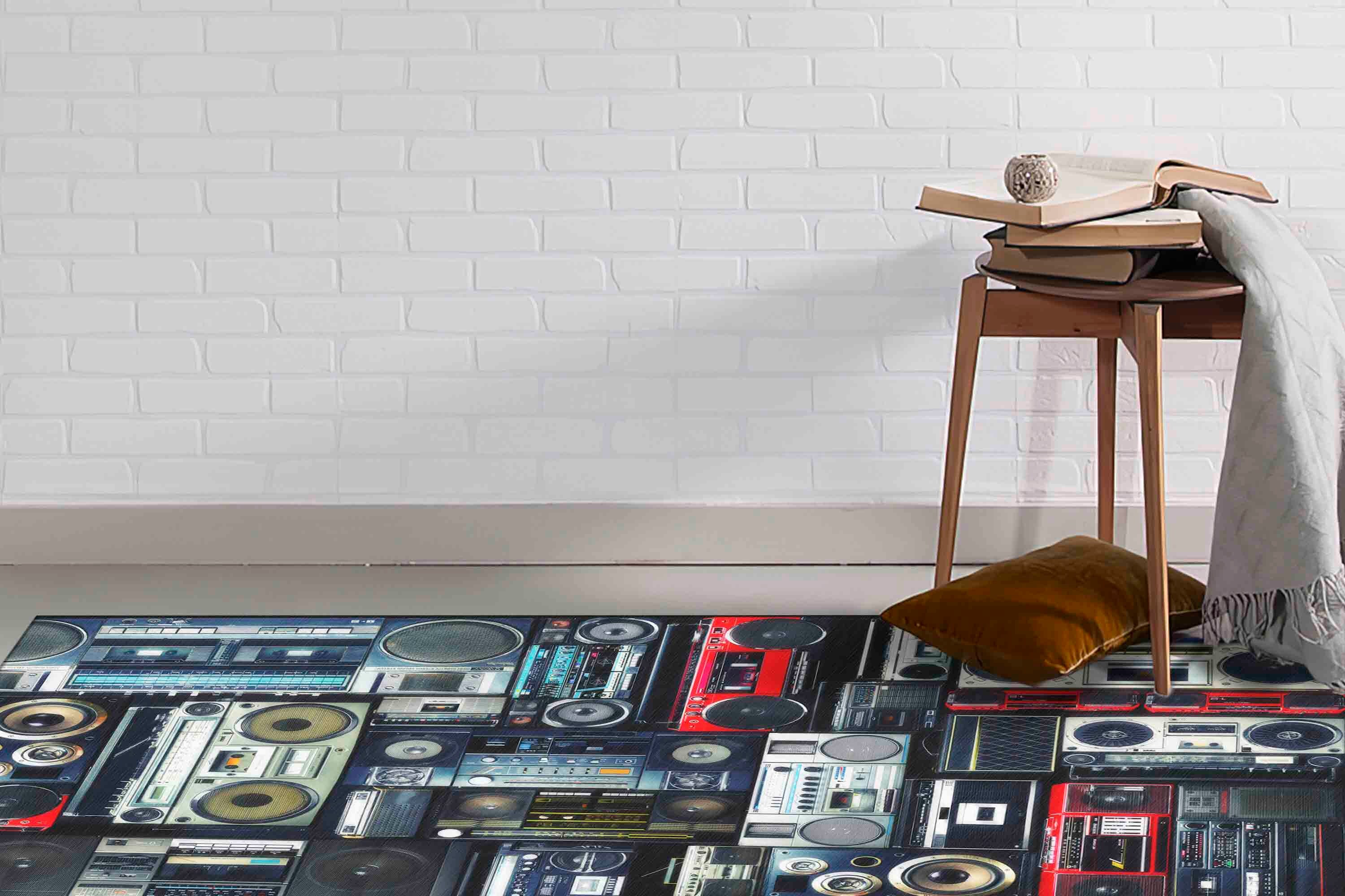 Audio Studio Rugs Boombox Rugs, Retro Audio Cassette Rugs, Man Cave Rugs, Office Rugs ...