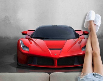 Garage Rug, Front Door Rug, Classic Rug, Ferrari Rug, Popular Rugs, Entry Rugs, Ferrari Rugs, Boys Room Rugs, Corridor Rug, Red Car Rug,