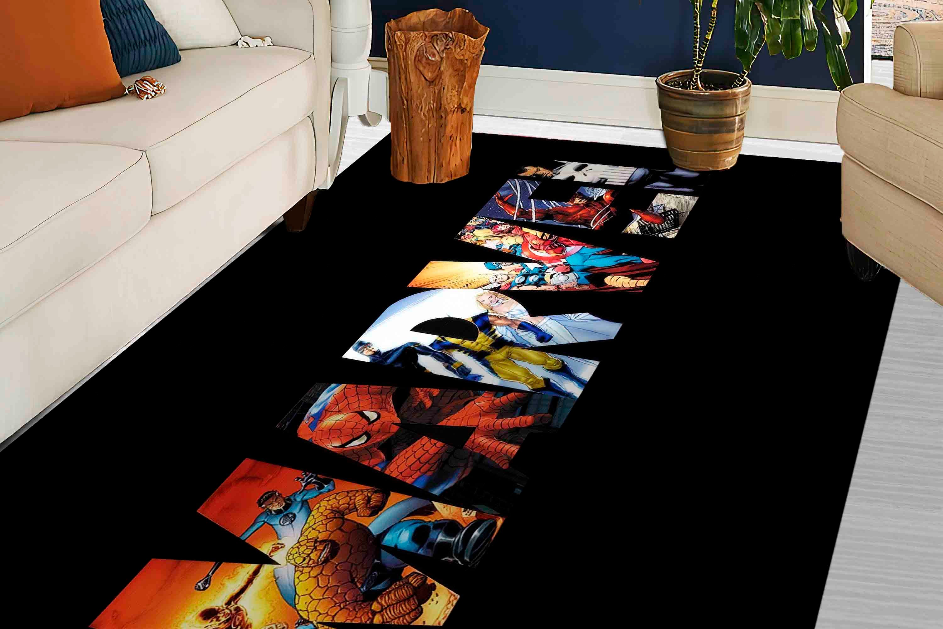 Non Slip Rug Children Rug Marvel Rugs Easy to Clean Rugs - Etsy UK