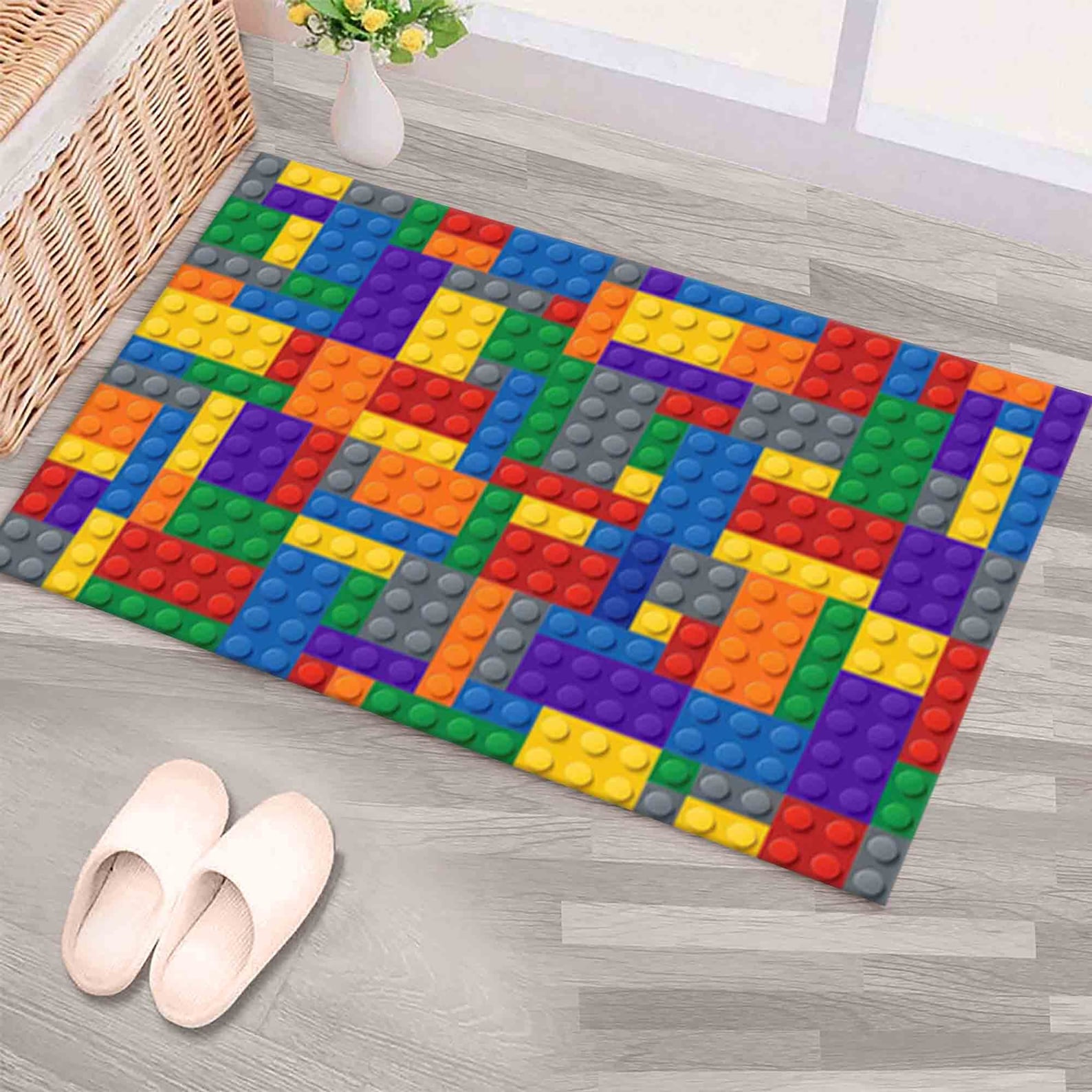 2x3 Rugs Color Blocks Colorful Building Blocks Rugs,nursery Rugs, Kids Room Rugs, Kids Rugs ...