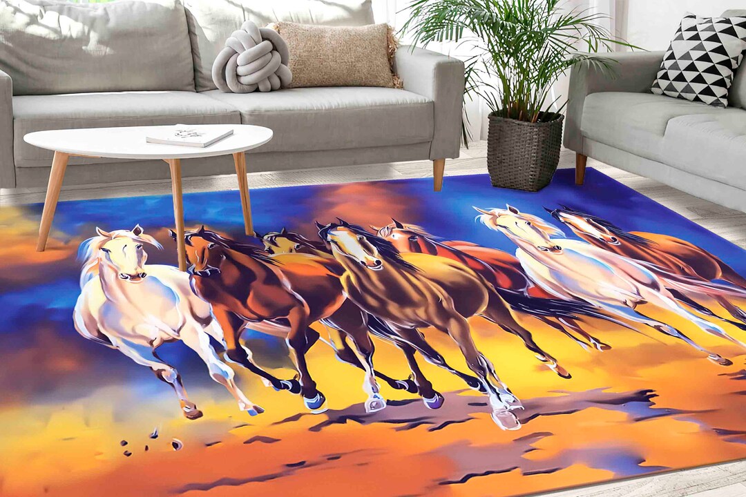 Display Animal Rug Animal Rugs, Abstract Rug, Outdoor Rug, Horses Rugs, Running Horses ...