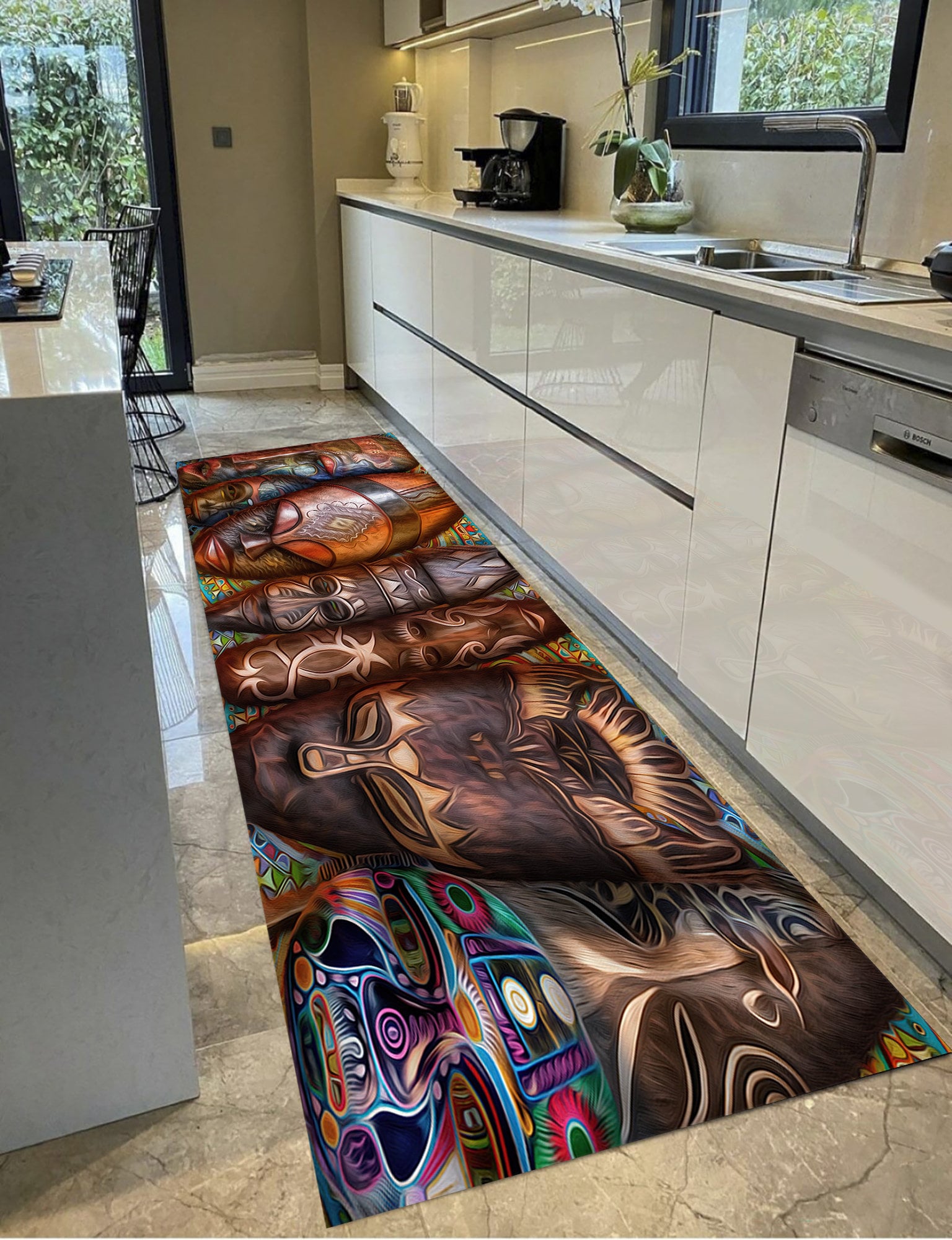 Abstract African Rug African Rug Abstract Mask Rugs Cute Rugs Personalized Gifts - Etsy