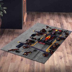 Max Verstappen Formula F1 Rugs, Area Rugs, Car Racing Rugs, Garage Rugs ...