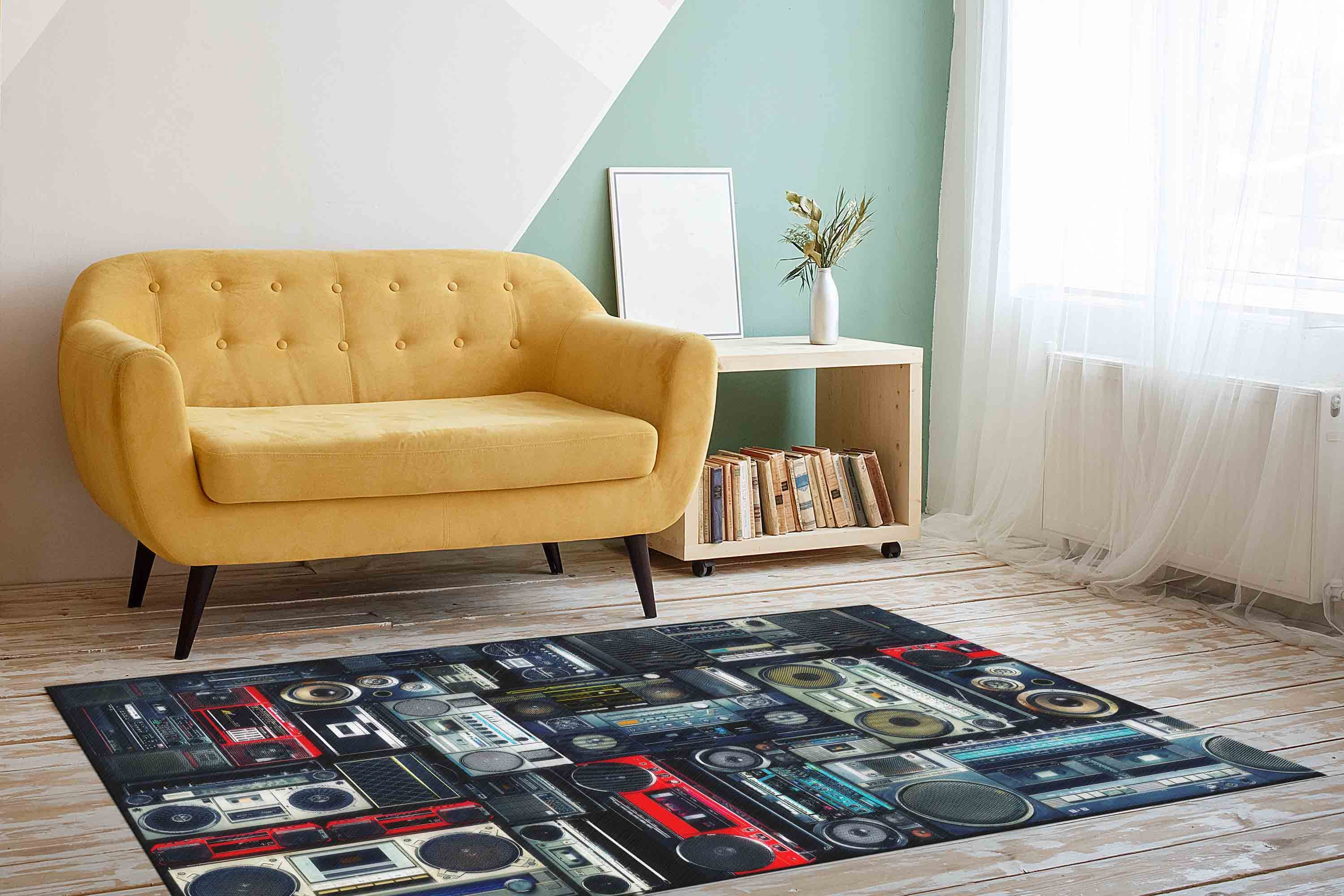 Boombox Rugs, Retro Audio Cassette Rugs, Man Cave Rugs, Office Rugs ...