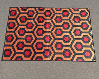 The Shining Rug, Red Rugs, Trendy Rug, Modern Rug, Cool Rug, Hallway Rug, Geometric Rug, Non-Slip Carpet, Front Door Rug, Gift Decor Rug,
