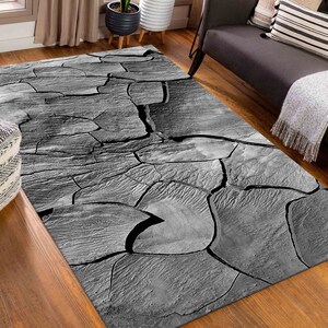 Alfombra de entrada, alfombra lavable a máquina, felpudo, regalos personalizados, alfombra para loft, alfombras grises, alfombra con vistas, alfombra de cocina, alfombra de sala de estar, alfombra para cueva de hombre, imagen 3