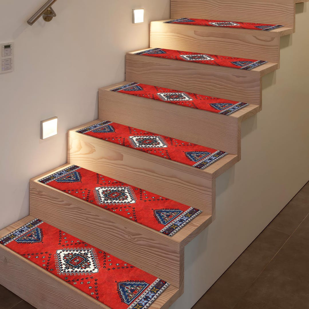 Dream Step Area Rug Rustic Step Rug, Classic Step Rug, Colorful Step Rug, Pattern Step Rug ...
