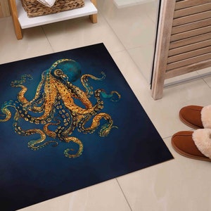 Personalizeds Rug, Octopus Rugs Modern Rug, Indoor Rugs, Personalized Gifts Rugs, Runner Rugs, Animal Rugs, Octopus Rugs, Chenille Rug, image 5