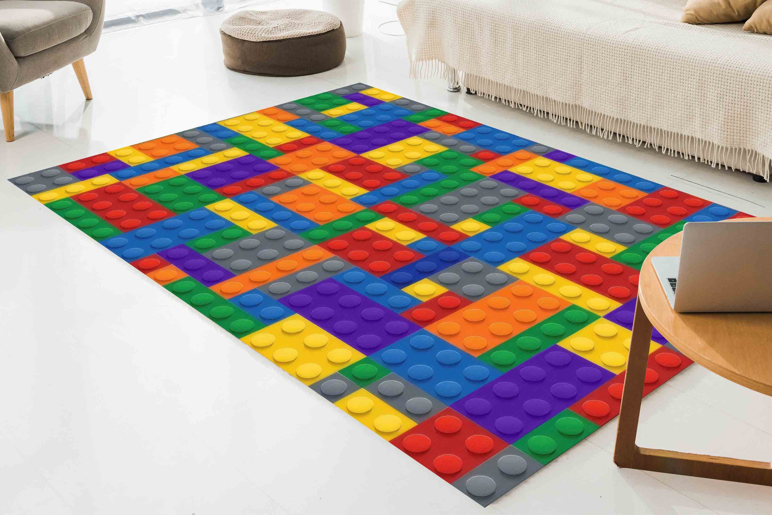 2x3 Rugs Color Blocks Colorful Building Blocks Rugs,nursery Rugs, Kids Room Rugs, Kids Rugs ...
