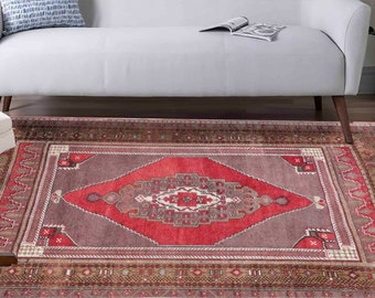 Red Rugs, Turkish Rugs, Area Rugs, Classic Rug, Vintage Style Rug, Outdoor Rug, Office Decor Rug, Bohemian Rugs, Car Mat Rug, Colorful Rug,