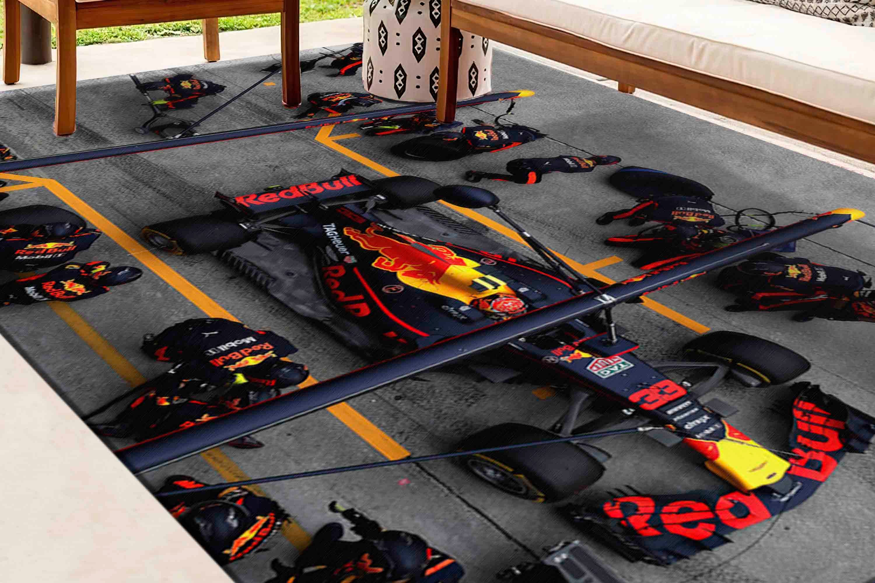 Max Verstappen Formula F1 Rugs, Area Rugs, Car Racing Rugs, Garage
