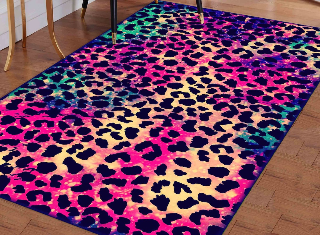 Leopard Pattern Rug, Pink Rugs, Pink Leopard Rug, Modern Rugs, Living ...