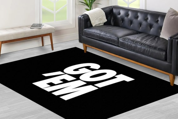 Area Rugs, Modern Rugs, Got Em Rug, Gift For Her Rugs, Black Rugs, White Rug, Front Door Rug, Kitchen Rug, Office Rug, Home Decor, Large Rug