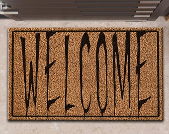 Welcome Rug, Custom Doormat Rug, Welcome Doormat Rugs, Custom Doormat Rug, Hallway Rug, Bathroom Rug, Dining Room Rug, Home Decor Rug,