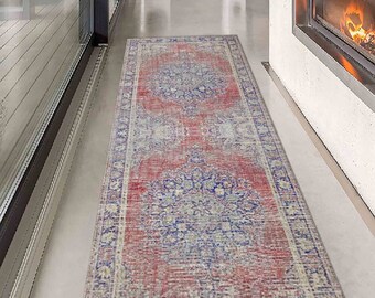 Nursery Rug, Turkish Rug, Bedroom Rug, Red Rugs, Bohemian Rugs, Car Mat Rugs, Kurdish Stye Rug, Gift For Him Rugs, Easy to Clean Rugs,