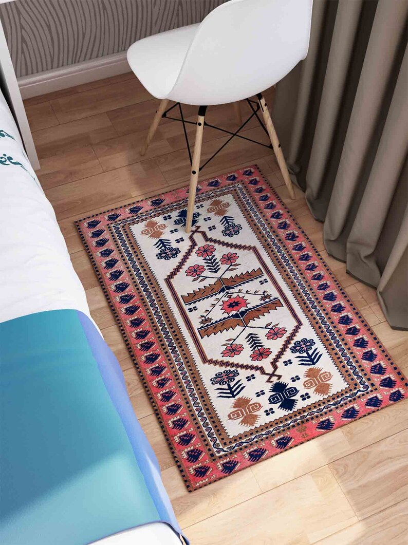Easy to Clean Rugs, Luxury Rugs, Bohemian Rugs, Turkish Rug, Brown Rug