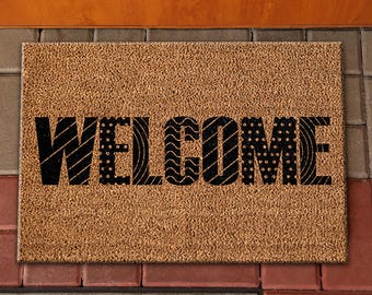 Welcome Rug, Modern Doormat Rugs, Welcome Desing Rugs, Modern Rugs, Popular Rug, Home Decor Rug, Cool Rug, 3D Printed Rug,
