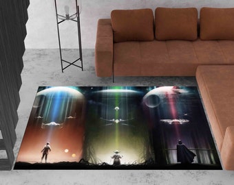 Tappeti di Star Wars, il miglior tappeto del film, tappeti spaziali, tappeto moderno, tappeto fantastico, regalo di inaugurazione della casa, tappeto classico, tappeto antiscivolo, tappeto per la casa, tappeto morbido