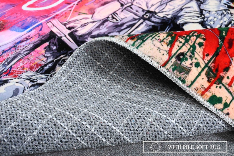 Entryway Rugs Kitchen Rug Street Graffiti Rug Graffiti - Etsy