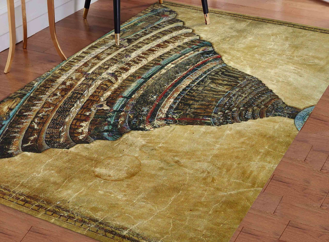 Map of Hell Rugs, Divine Rug, Famous Rug, Salon Rug, Salon Decor Rug ...