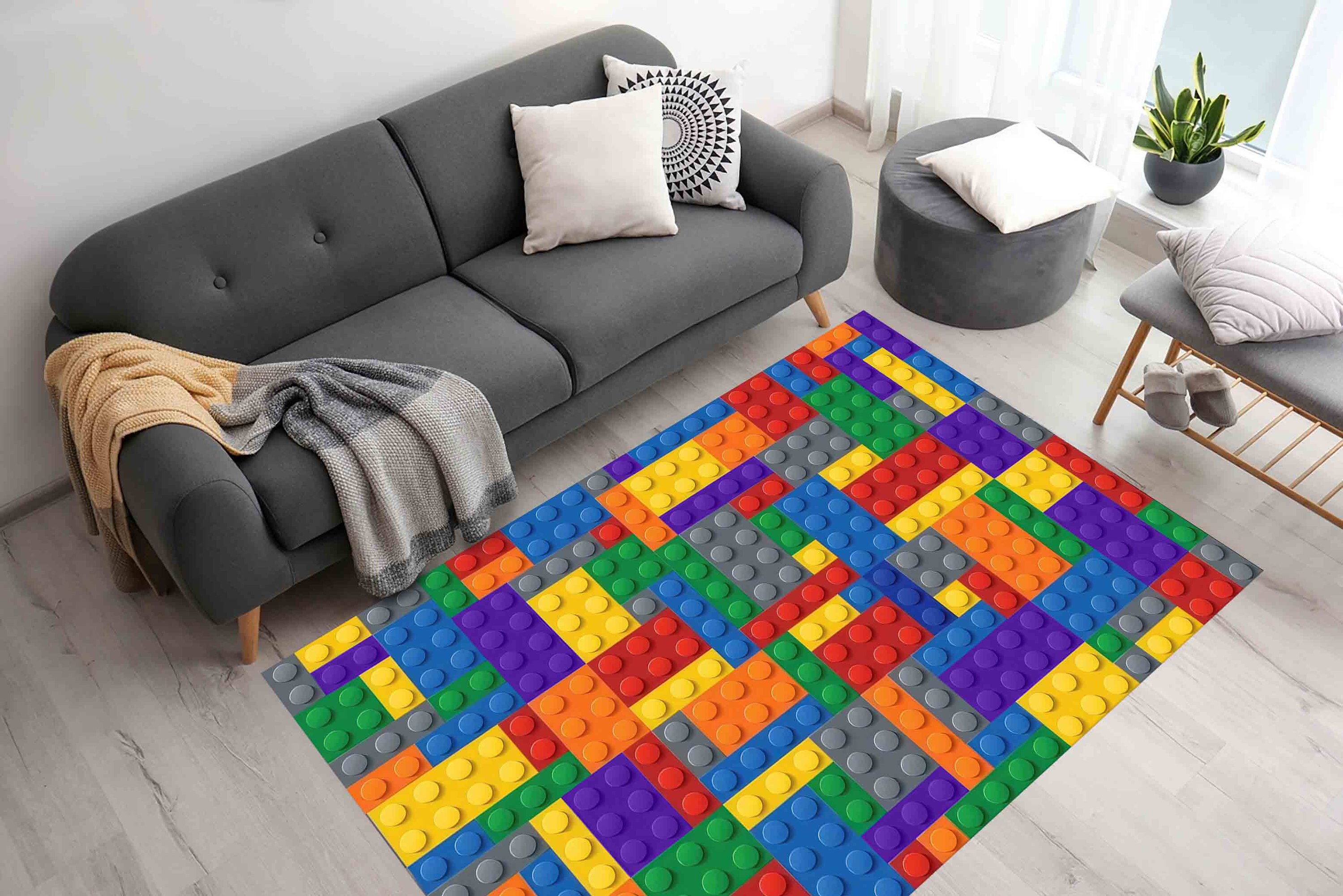 2x3 Rugs Color Blocks Colorful Building Blocks Rugs,nursery Rugs, Kids Room Rugs, Kids Rugs ...