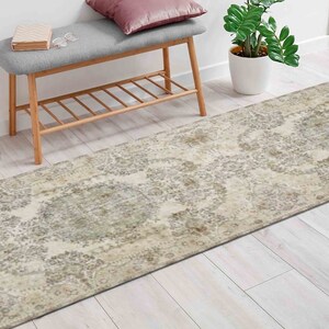 Green Rug, Soft Tones Rugs, Floral Rugs, Anatolian Rug, Turkish Rug, Step Rug, Personalized Gifts, Decorative Rug, Ethnic Pattern Rug,