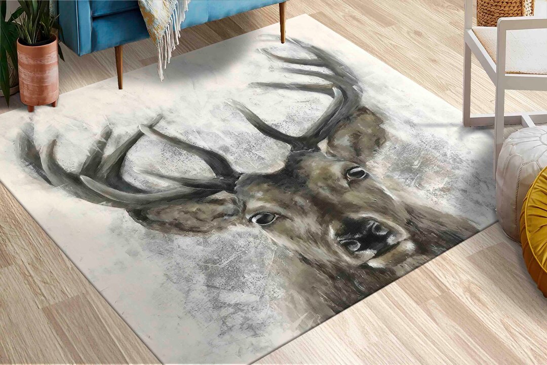 Area Rugs, Cool Rugs, Loft Rugs, Deer Rugs, Animal Rug, 3D Printeds Rug ...